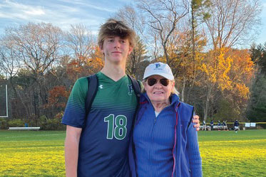 Mimi Davis Emmons and her grandson. Link to her story